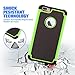 iPhone 7 Plus Case, ShuYo [Football Pattern Series] [Black/Green] Premium Shock Absorption Silicone Bumper Case Cover for Apple iPhone 7 Plus 5.5