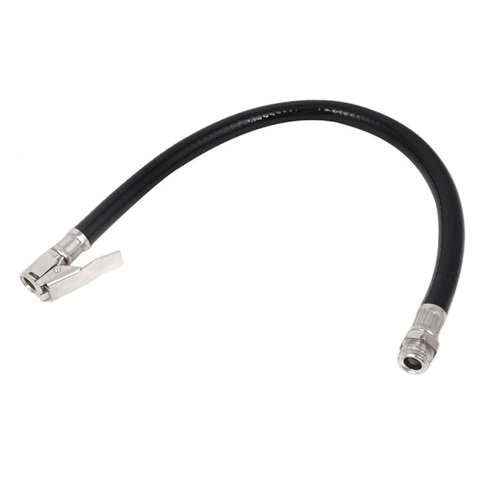 Car Tire Inflator Hose TOOGOO(R) Car Auto 1/4PT Male Threaded Rubber