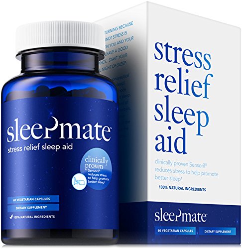 UPC 643380789174, SleepMateTM Melatonin Plus Natural Sleep Aid - Non Habit Forming Clinically Proven Sleeping Pill for Stress Relief - Herbal Supplement with Sensoril Valerian Chamomile L-Theanine GABA 5HTP - 1 Bottle