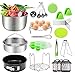Antimi 21PCS Pressure Cooker Accessories Set For Instant Pot 5,6,8 QT, Steamer Basket, Springform Pan, Egg Bites Molds, Steamer Rack, Dish Clip, Whisk, Oven Mitts&Trivet Mats&Scrub Pad