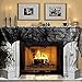 Hecentur Halloween Decoration Black Lace Spiderweb Fireplace Mantle Scarf Cover Festive Party Supplies 45 X 243cm 18 x 96 inch