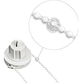 Bead Chain Crimp Stop, 20pcs Roller Shades Clear Beaded Chain Stop Blind Bead Chain Stoppers for Blinds Bead Accessories
