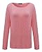 ZANZEA Women's Solid O Neck Long Sleeve T Shirt Casual Knit Tops Blouse Pullover Red US 12/Tag Size L