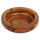 Yilove Round Wooden Ashtray 5.3