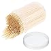 1000 Pcs Bamboo Toothpicks - Double Pointed Wooden Toothpicks - For Personal Hygiene, Appetizer Skewers, Cocktail Sticks, Toothpick or Arts & Crafts - by Mobi Lock