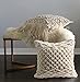 Boho Decorative Pillows Macrame Throw Pillows Tassel Handmade Knit Pillowcases Floor Cushion 15.7in15.8in