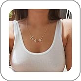 Vacaonio Bohemia Peace Dove Choker Necklace Dove Bird Necklace Choker Gold Dove Pendant Necklace Minimalist Swallow Necklace Chain Jewelry for Women