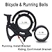 Bicycle Bell-Aluminum Alloy Mountain Bike Bells For Adults Kids Loud Crisp Clear Sound Cycling Bicycle Horn Women Run Bell Bike Ringer Bell 25.4&31.8mm Road Bike Ring Horn Accessories(2 Size,Black)