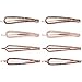 Bobby Hair Pins, Rhinestone Hair Barrettes Sparkly, Shiny, Brilliant Cut Diamond Shaped, Pretty Rhinestone Bobby Pins Hair Clips for Women Girls(8 pack)