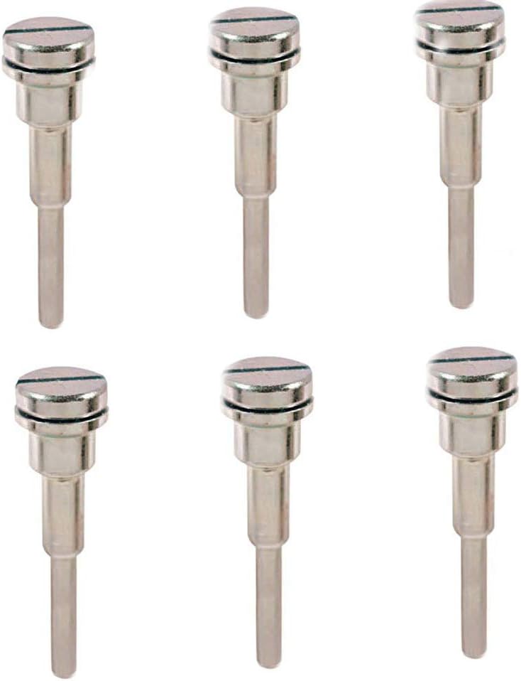 Preamer 6pcs 1/8" Shank Arbor Cut-off Wheel HSS Mandrel Holder Compatible with Most Rotary Tool Accessory Bit