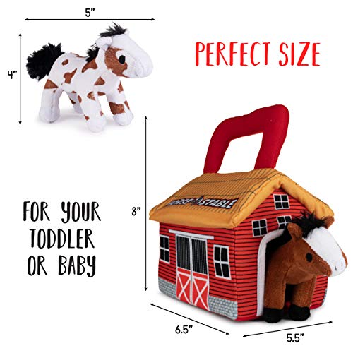Talking Plush Creations Plush Horse Toys for Kids. Playset Includes