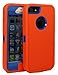 Iphone5/5s Defender Body Armor Case Comparable to Otterbox Defender Series (orange/blue)