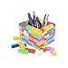 Babrit Colorful DIY Building Blocks Toy Plastic Fight Inserted Building Blocks Kids Puzzle Construction Stacking Bag (100 PCS)
