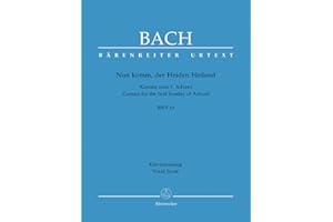 Bach: Nun komm, der Heiden Heiland, BWV 61 - Cantata for the 1st Sunday in Advent (Vocal Score)