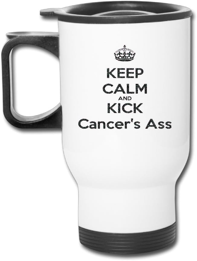 YIYIGO TumblerFashion Coffee Cup Keep Calm And Lick Cancer's Ass With Bottle Cap 14 Oz