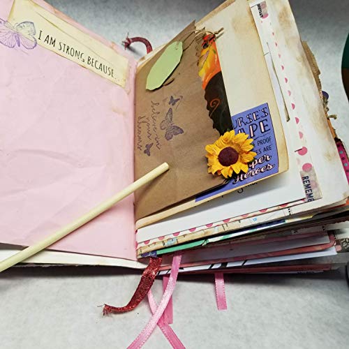 Junk Journal - Goddess - Altered Book - Breast Cancer Journal - Keepsake - Gift - Thumbnail 2