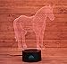 MINGXUAN Unicorn 3D Night Light Touch Table Desk Lamps, 7 Color Changing Lights Fashion Creative Home Decoration Gifts