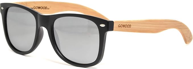 Comment On Dit Lunettes En Anglais GOWOOD Lunettes de soleil en bois de bambou pour hommes et femmes avec