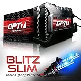 OPT7 Blitz 55W 9006 HID Kit - 5X Brighter - 4X Longer Life - All Bulb Colors and Sizes - 2 Yr Warranty [10000K Deep Blue Xenon Light]