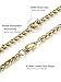 FIBO STEEL Stainless Steel Mens Womens Cross Necklace Crucifix Pendant, 24 inches (Gold-Tone 24inches)