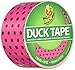 Duck Brand Printed Duct Tape 285221, Single Roll, 1.88 Inches x 10 Yards, Pink & Black Polka Dots