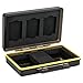 XQD Card Holder & Camera Battery Case for 3 XQD Cards + 2 Camera Batteries ≤59x39x20mm fits Nikon EN-EL15 EN-EL15a EN-EL15b on Z6 Z7 D850 D7500 D810A D810 D800 D800E D750 D610 D500 D7200 D7100 D7000