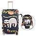 Madifennina Spandex Travel Luggage Protector Suitcase Cover Fit 23-32 Inch Luggage (sloth, L)