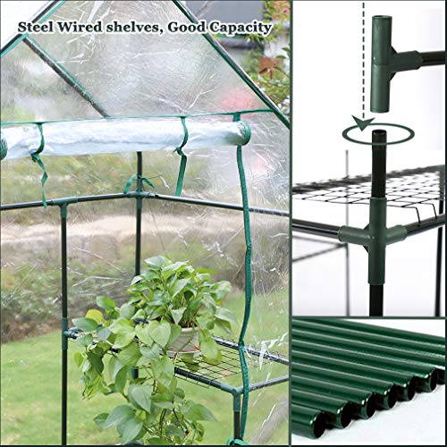 3 BestMassage+Portable+Mini+Outdoor+Greenhouse+Shelves