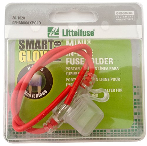 Littelfuse 0FHM0001XPGLO In-Line Fuse Holder for Smart Glow MINI Blade Style Fuse