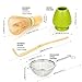 Tealyra - Matcha Whisk 100 Prong - Bamboo Scoop - Ceramic Whisk Holder - Stainless Steel Sifter - Ceremony Matcha Start Up Gift Set - Japanese Matcha Accessories - 4 Piece Kit
