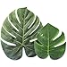 LEOBRO Tropical Palm Leaves Simulation Leaf Artificial Tropical Green Plant Leaves 13 Inch and 8 Inch Combination Leaves for Hawaiian Luau Party Decoration Shipping by FBA (20 Pieces)