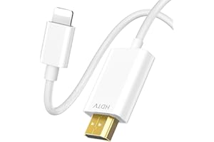 Aplimln [MFi Certified] Lightning to HDMI Cable for iPhone 6.6FT Digital AV Adapter 1080P HD Video Sync Screen Connector iPho