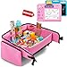 Toddler Travel Tray (Pink) + Bonus 3 pieces Water Books |Car Seat Tray for Kids | Car Seat Travel Trays | Lap Desk, Activity Tray, Stroller Tray, Play Tray