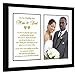 Parent Thank You Wedding Gift, Sweet Poem From Bride and Groom to Mom and Dad in 8x10 Inch Frame, Add 4x6 Inch Photo