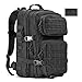 REEBOW GEAR Military Tactical Backpack, Large Army 3 Day Assault Pack Molle Bug Out Bag Backpacks Black