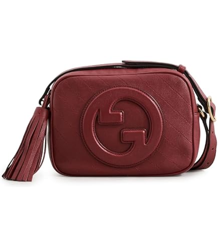Gucci Soho Interlocking GG Red Leather Chain Flap Shoulder Bag