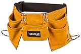 Childs Leather Tool Belt - Suede Leather Working Tool Pouch for Youth Dress Up and Costume