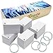 Debra Dale Designs - Made Right in the USA - 800 Pocket-Size Blank Study Flash Cards - Single Hole Punched - 5 Quality Metal Binder Rings - 2