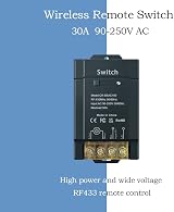 COLOROCK 100-240V Remote Light Switch 30A RF Controller with 2 Remotes view 2