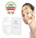 Face Mask Sheets (7 Korean, natural skin care facial masks) Lighten, Tone, and Tighten Skin | Nourishes the skin Whiten and Brighten | Balance Pigmentation & Dullness | Korean technology, by C.A.L