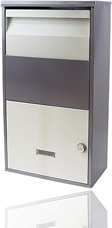 Alxlx Outdoor Post Mailbox Smart Parcel Drop Box Package Drop Boxes Lockers Modern Locking Mailbox For Large Parcels Color Gray Amazon Co Uk Kitchen Home