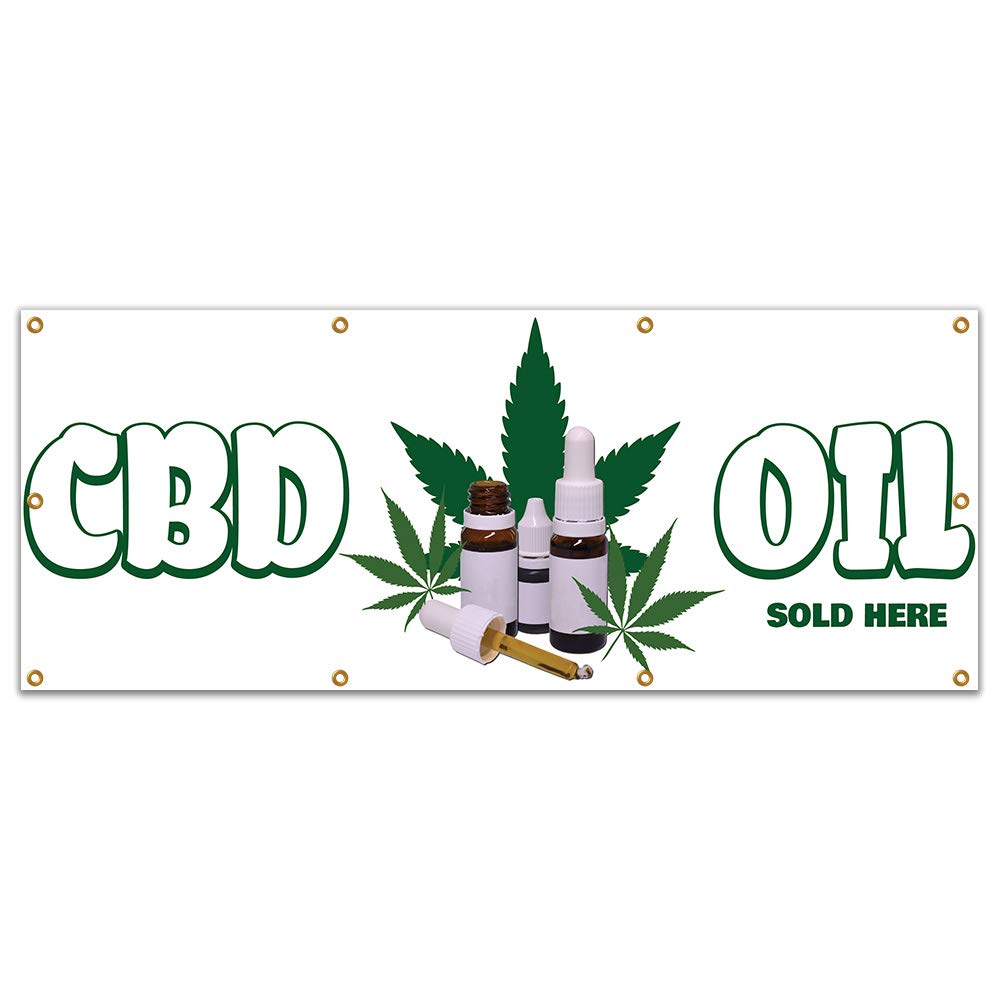 Amazon Com Cbd Oil Sold Here 96 Banner Concession Stand Food