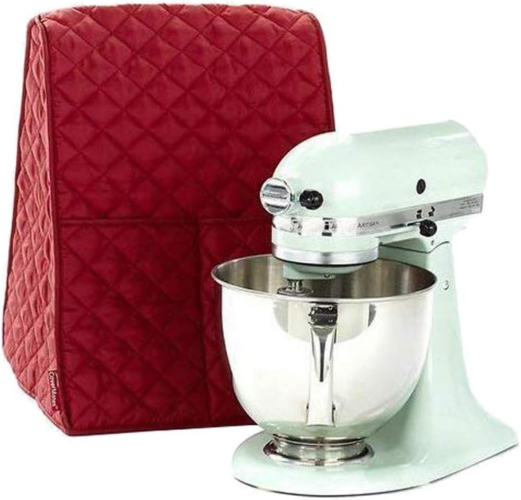 Universal Food Dust Cover Anti-Dirt Case For Kitchenaid Mixer Home Kitchen Clean,Kitchen Mixer Covers, Stand Mixer Dust-proof Cover, Thicken Protector Cover for Kitchen Mixer Perfect (Red)