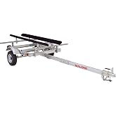 Malone MPG586XB EcoLight 1 Kayak Trailer with 1 Bunk Kayak Carrier | 14' / 400 lbs Capacity | Fully Submersible | Marine Grade Galvanized Steel Construction