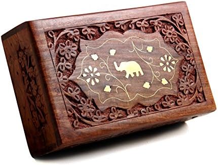 Handmade Wooden Jewelry Box / Ring Box / Watch Box / Keepsake Trinket Organiser (Design 3)