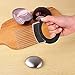 BOGZON Creative Kitchen Onion Holder For Slicing and Cutting, Stainless Steel Potato Prongs With a Odor Moving Soap, Fruits and Vegetables Slicing Tools, Silver