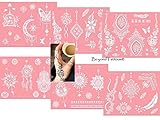 Reusable Micronet Mesh Stencil Tattoo Stencil Template 6 Large Sheet Set Pink