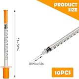 MinLUOCER 1ml Syringe 30G8mm Multifunctional Measuring Feeding Pet Syringes (10) view 2