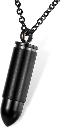 Amazon Housweety 銃弾 弾丸 メモリアル ネックレス ペンダント メンズ レディース 中空 物入れ 色 黒 ネックレス 通販 Amazon Housweety 銃弾 弾丸 メモリアル ネックレス ペンダント メンズ レディース 中空 物入れ 色 黒 ネックレス 通販
