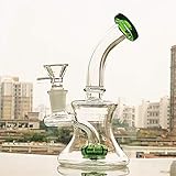 Glass Art Special-Shaped 7 Inch Tall Join 14MM Green